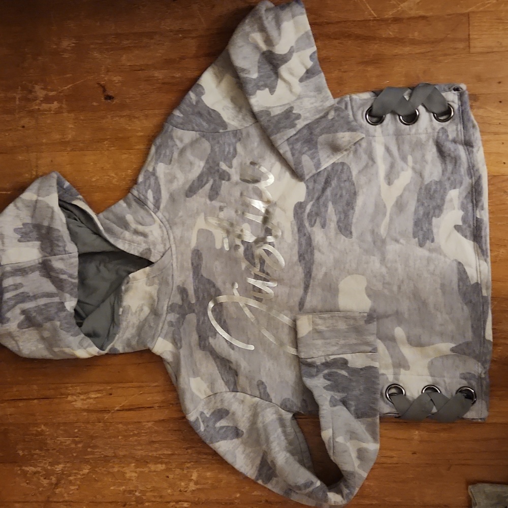 Justice little girls camo hoodie